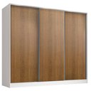 Ver imagem 5 de Guarda Roupa Juvenil 100% Mdf Madesa Kevin 3 Portas de Correr - Branco/rustic