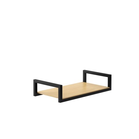 Bandeja Preta/freijó 14x27 Cm - Linha Frame