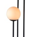 Ver imagem 2 de Abajur Coluna Newton 3 Globos Esfera de Vidro Branco - Preto - 3106-3-br