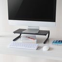 Ver imagem 3 de Suporte Organizador de Mesa Preto P/ Monitor/notebook - Elg