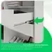 Ver imagem 2 de Guarda-roupa Solteiro Recife com Pé 4 Portas 2 Gavetas Branco