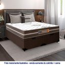 Ver imagem 2 de Cama Box Baú Casal Bipartido Suede + Colchão Molas Ensacadas Texas Prime Colchões 138x188x67cm