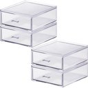 Ver imagem 1 de Kit 2 Gavetas Organizadoras Dupla Acrílico Porta Joias Esmaltes Maquiagens Cinquetti