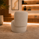 Ver imagem 5 de Poltrona Decorativa Bia Orgânica Boucle Recepção Sala Estar Quarto