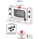 Ver imagem 5 de Painel com Suporte Tv até 60" Nairóbi Preto Multimóveis