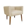 Banco Banqueta para Escrivaninha Penteadeira Suede Bege - Majú Decor - 1