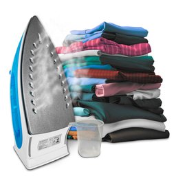 Ferro de Passar Roupa a Vapor Kian Azul 127v - 2