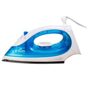 Ferro de Passar Roupa a Vapor Kian Azul 127v