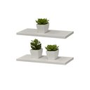 Ver imagem 2 de Kit 2 Prateleiras 40 X 10cm Branca Suporte Invisível