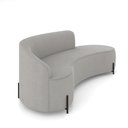Ver imagem 3 de Sofá 4 Lugares Orgânico 220cm Pé Ferro Preto Morgan Suede Cinza D03 - D'Rossi