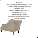 Ver imagem 2 de Divã Recamier Olivia Suede Lado Esquerdo