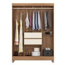Ver imagem 3 de Guarda-roupa Casal Ecom Ii 6 Portas Amêndola/off-white - Demóbile