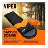 Saco de Dormir Viper + Isolante Térmico - Preto e Laranja - 2