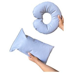 Kit Almofadas 2/5 Corino Cinza Claro - In9 Decor