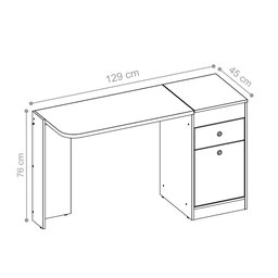 Penteadeira Louis Branco 2 Portas - 2