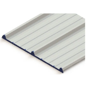 Acabamento Frontal em Aço para Isotelha Trapezoidal Sanduiche Branca 20mm - Peça com 1 Metro