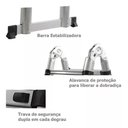 Ver imagem 6 de Escada Alumínio Telescópica V Multifuncional 5m 16 Degraus