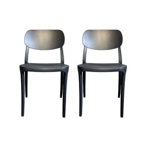 Kit 2 Cadeiras Nanna Empilhável em Polipropileno – Design Moderno para Sala, Cozinha ou Escritório -