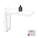 Ver imagem 3 de Mesa de Escritório Auxiliar 90cm Multimóveis CR25306