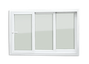 Ver imagem 1 de Janela PVC 3F. 120 x 240 V.Liso c/Cremona Brimak