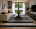 Ver imagem 1 de Tapete Katmandu Chumbo e Preto Decorativo - 2,00 x 2,50