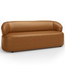 Ver imagem 6 de Sofá 3 Lugares Orgânico Sala de Estar Living 170cm Carmen F04 Couríssimo Caramelo - Lyam Decor