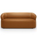 Ver imagem 3 de Sofá 3 Lugares Orgânico Sala de Estar Living 170cm Carmen F04 Couríssimo Caramelo - Lyam Decor