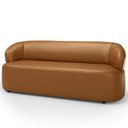 Ver imagem 1 de Sofá 3 Lugares Orgânico Sala de Estar Living 170cm Carmen F04 Couríssimo Caramelo - Lyam Decor