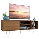 Ver imagem 2 de Rack Madesa Dubai para TV até 65 Polegadas com Pés Rustic/Branco 5Z09 Cor:Rustic/Branco