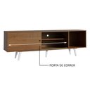 Ver imagem 5 de Rack Madesa Dubai para TV até 65 Polegadas com Pés Rustic/Branco 5Z09 Cor:Rustic/Branco
