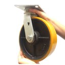 Ver imagem 3 de Rodizio 8x2 C/placa Roda de Ferro Poliuretano Rol. 900 Kg