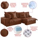 Ver mais imagens de Sofá Retrátil e Reclinável 2 Lugares 210cm Corino Zeus Yescasa