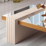 Mesa de Centro Ambiente Luna Cinamomo Off White com Espelho - Hb Móveis - 3