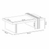 Mesa de Centro Ambiente Luna Cinamomo Off White com Espelho - Hb Móveis - 5