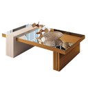 Ver imagem 2 de Mesa de Centro Ambiente Luna Cinamomo Off White com Espelho - Hb Móveis