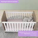 Ver mais imagens de Berco Infantil Grade Fixa 133x66 Cm Labirinto Rustico Branco Henn