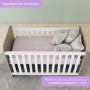 Ver imagem 7 de Berco Infantil Grade Fixa 133x66 Cm Labirinto Rustico Branco Henn