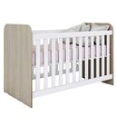 Ver imagem 1 de Berco Infantil Grade Fixa 133x66 Cm Labirinto Rustico Branco Henn
