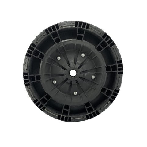 Roda Completa Pneu Flex Border Eixo 1" com Rolamento de Rolete - Fb