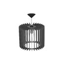 Ver imagem 1 de Luminária Teto tipo Pendente RIVIERA MDF - Completa -:Preta