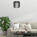 Ver imagem 2 de Luminária Teto tipo Pendente RIVIERA MDF - Completa -:Preta