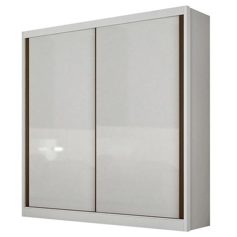 Guarda Roupa Solteiro Toledo 2 Portas 3 Gavetas Neve com Nicho – Novo Horizonte