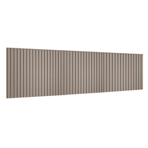 Cabeceira Ripada para Cama Super King 400cm 100% Mdf Cor:grigio