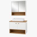 Ver imagem 1 de Gabinete para Banheiro Conjunto Armario Espelheira Cuba Star