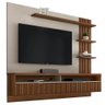 Painel Home Suspenso para TV até 65 Polegadas Araruna Línea Brasil Cor Freijó Off White - 1