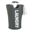 Ver imagem 1 de Cesto com Alça para Lavanderia Grey 51x71 cm - Mimo Style - BH20311