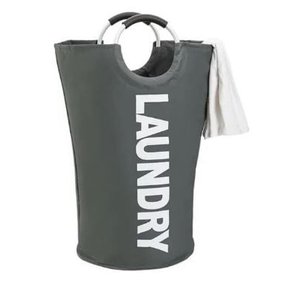 Cesto com Alça para Lavanderia Grey 51x71 cm - Mimo Style - BH20311