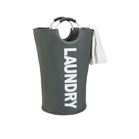 Cesto com Alça para Lavanderia Grey 51x71 cm - Mimo Style - BH20311