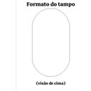 Ver imagem 2 de Mesa Jantar Oblongo 150x90cm Laca Branca Cone Oval Freijó