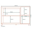 Ver imagem 3 de Balcao para Pia sem Tampo Mdf 120 Cm Tosc Bt003 Freijo Jade Mxm